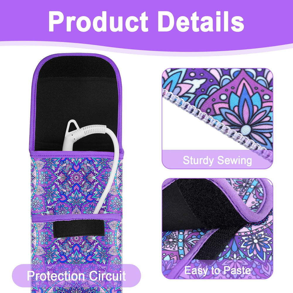 Shappy silicone flat iron pouch protects surfaces and keeps tools organized on desks