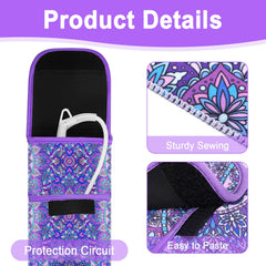 Shappy silicone flat iron pouch protects surfaces and keeps tools organized on desks