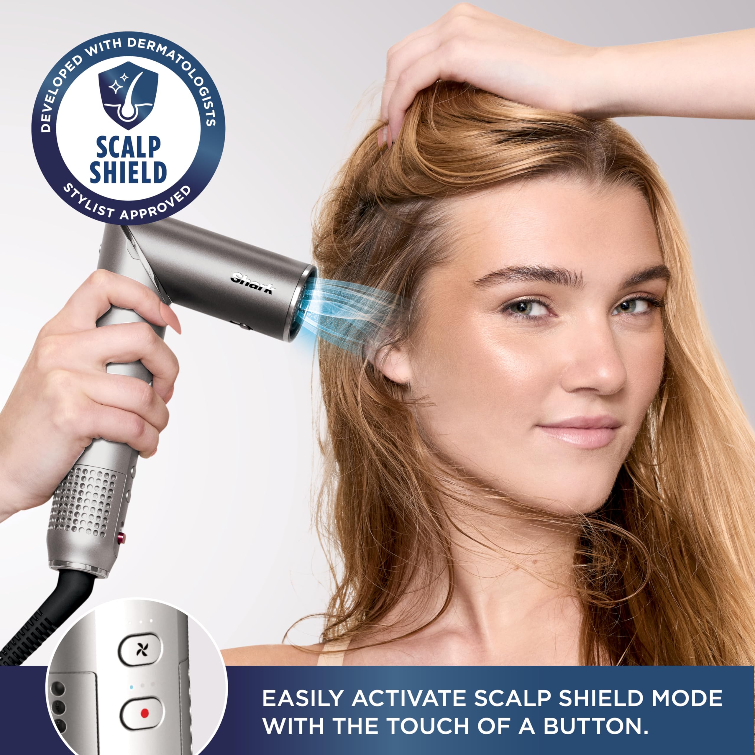 Shark FlexFusion wet-dry fusion brush boosts body and shine.