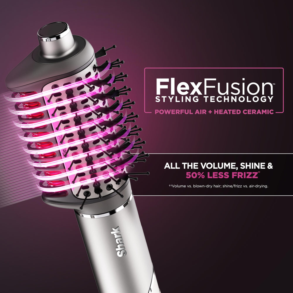Shark FlexFusion wet-to-dry styling enables quick, heat-controlled drying.