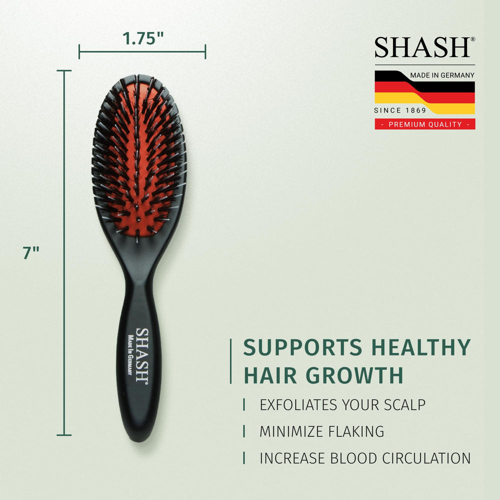 SHASH brush cleaning hair buildup maintenance for hygiene.