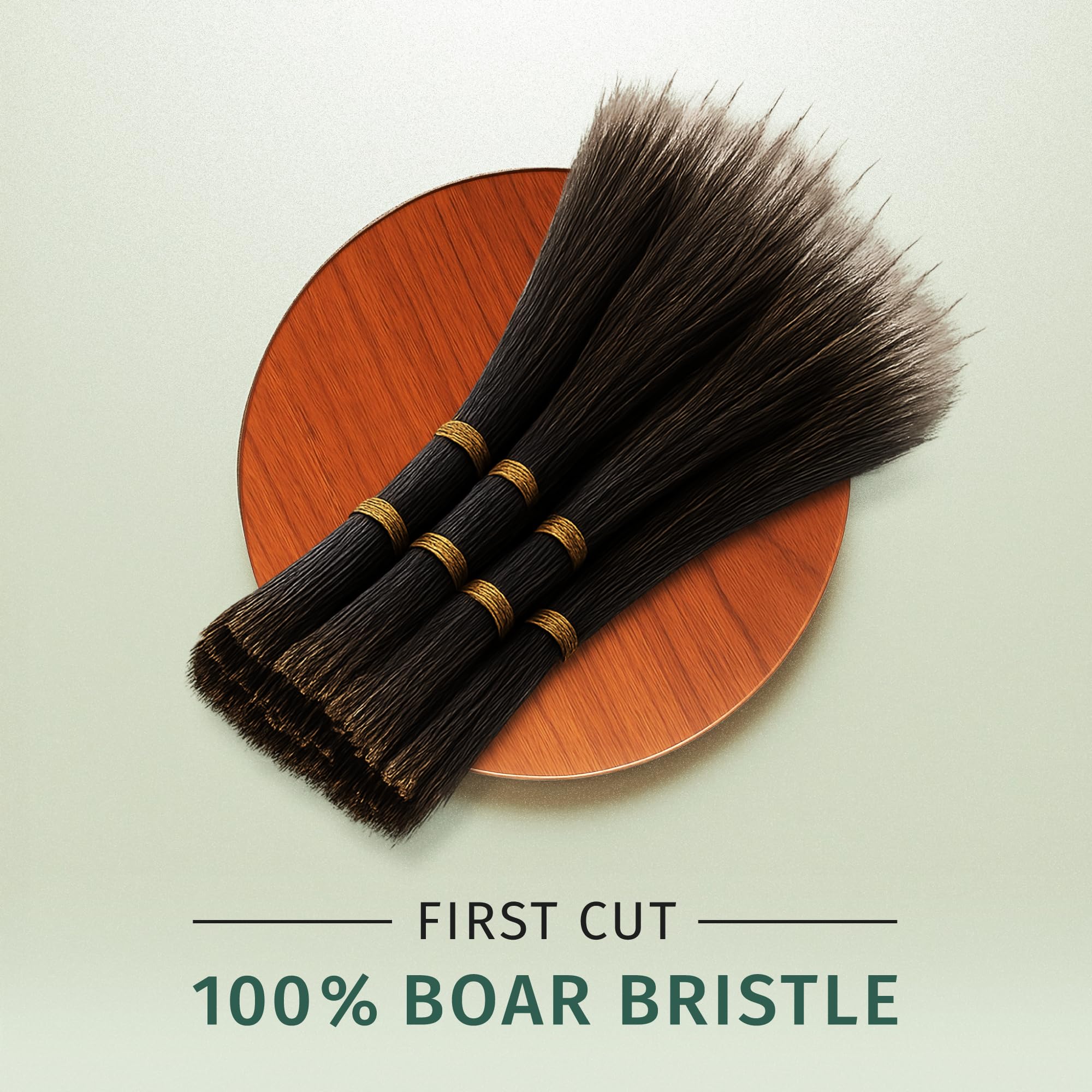 SHASH Classic boar-bristle brush maintenance cleaning demonstrates easy brush care.