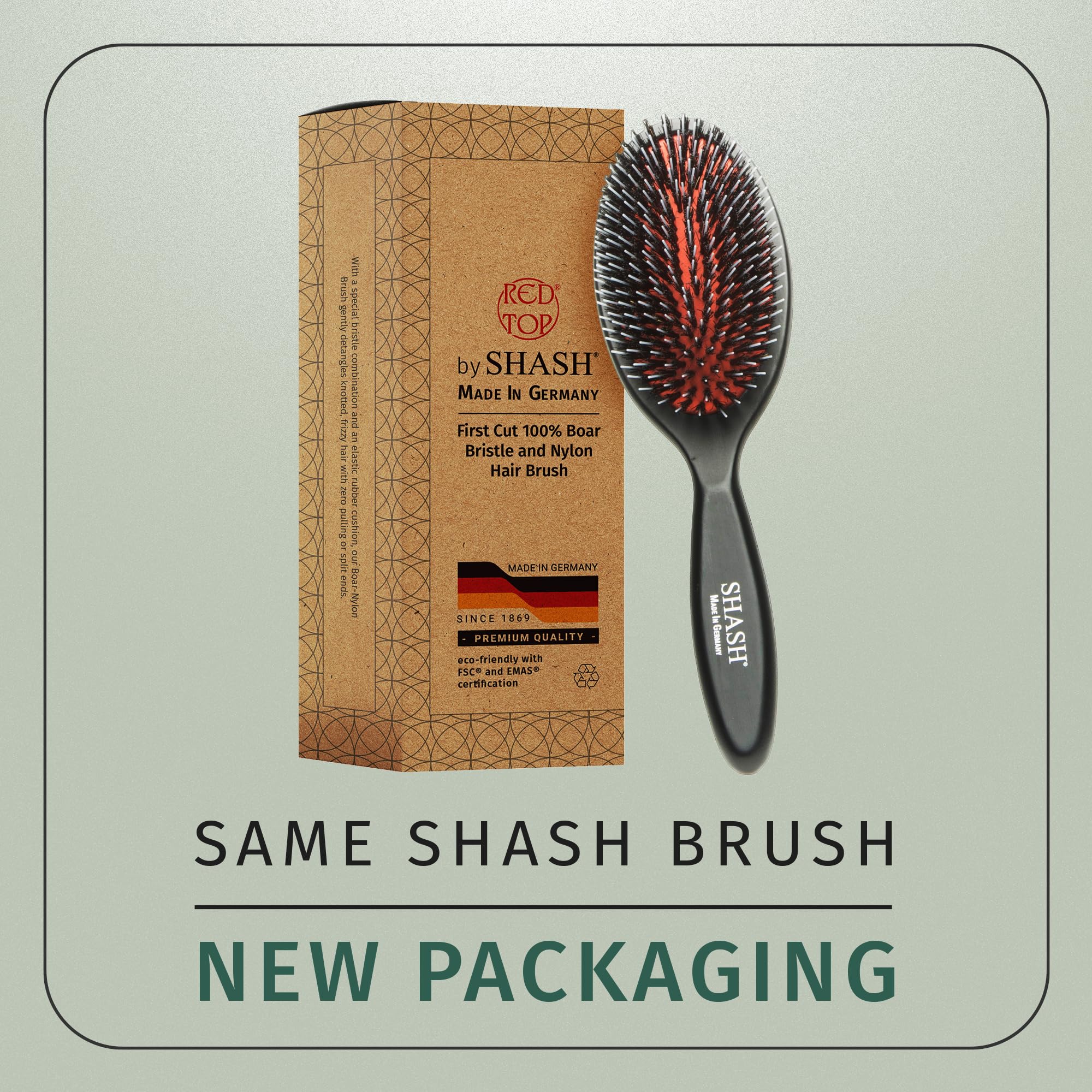SHASH hair detangling use-case demonstrates smooth glide through thick hair.