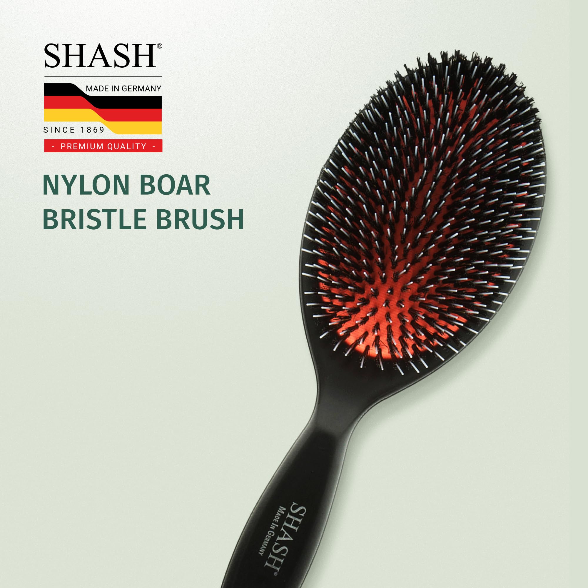 SHASH large-hair-brush for normal-to-thick hair offers smoothing possibilities