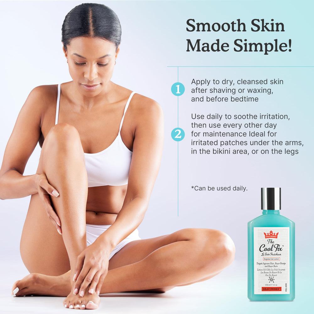 Shaveworks The Cool Fix gel absorbs quickly with no sticky residue