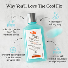 Shaveworks The Cool Fix used near bikini area for comfort after waxing