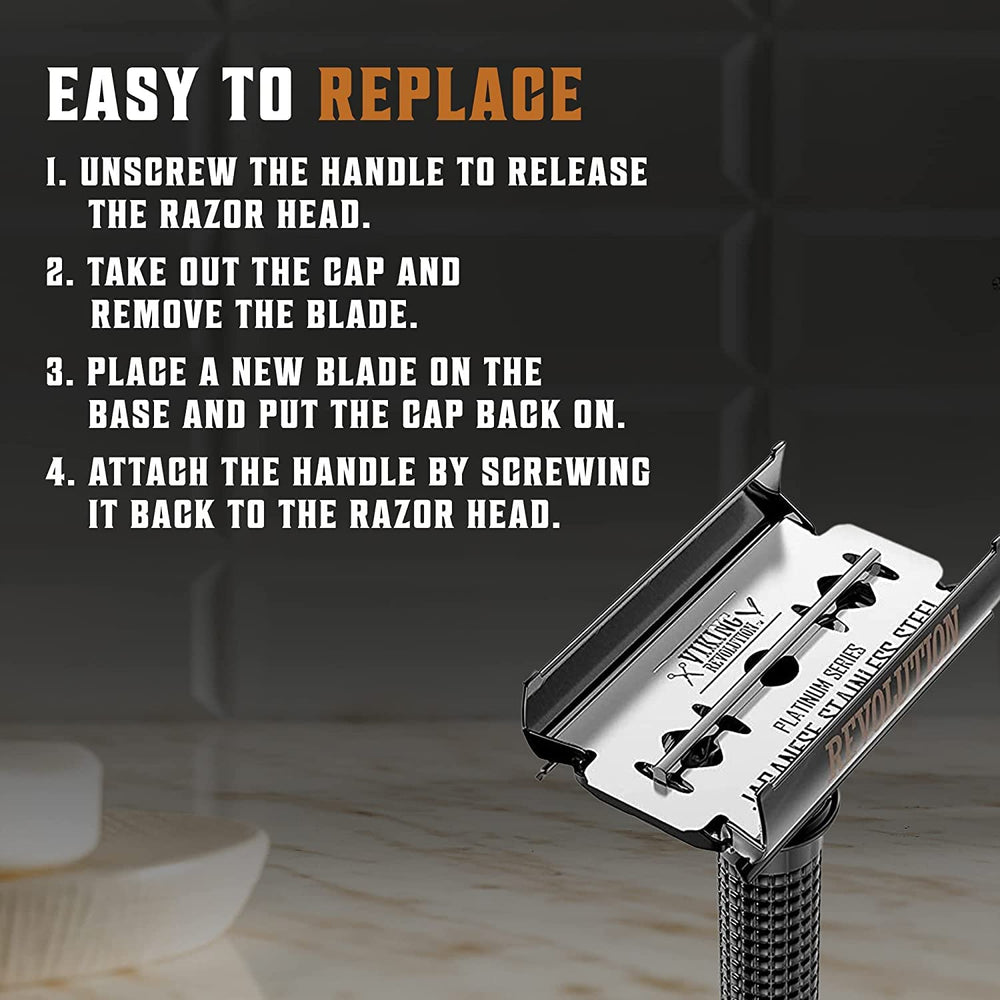 SHAVING REVOLUTION close shave results with minimal irritation for everyday grooming.