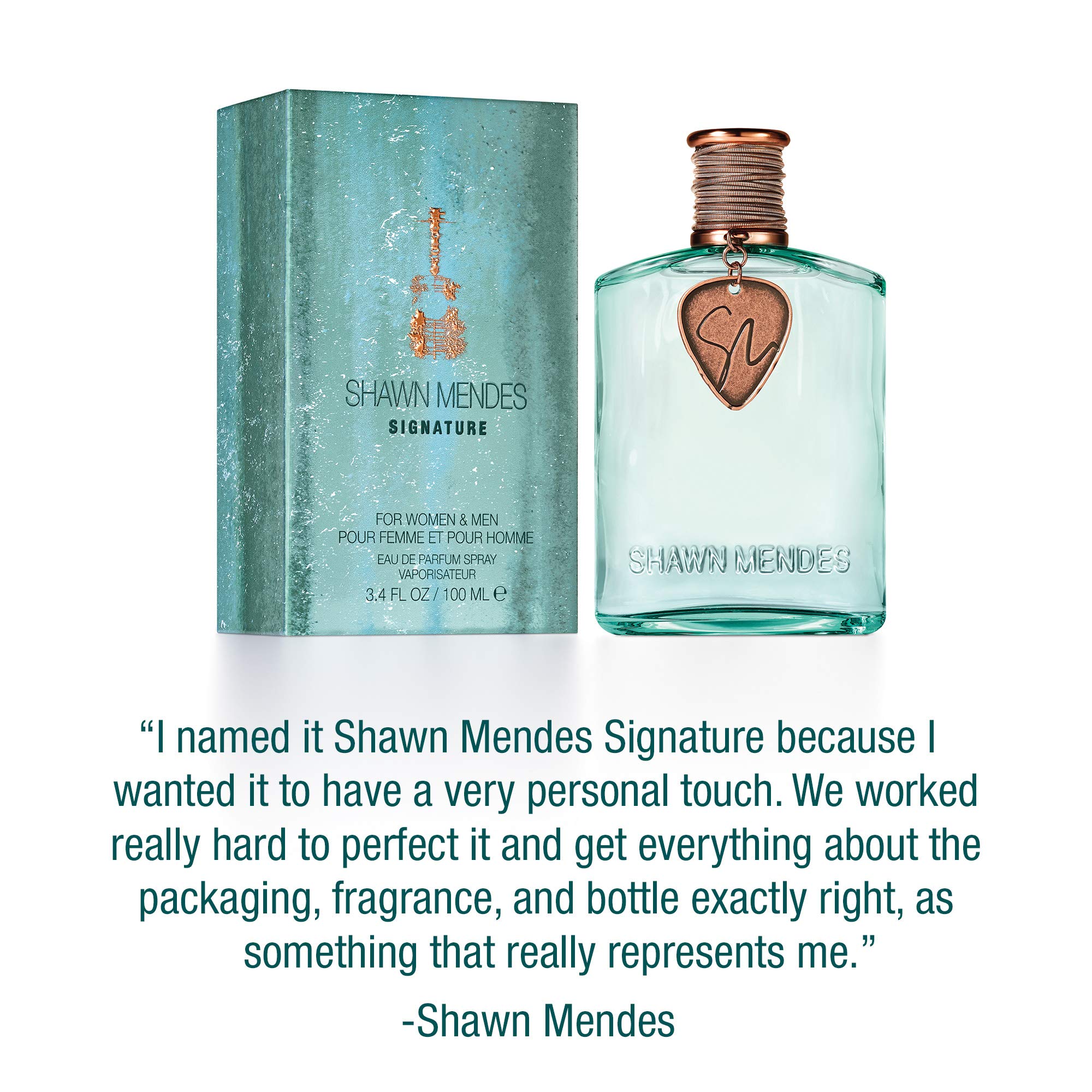 Shawn Mendes bottle-artwork evokes artistry and brand heritage