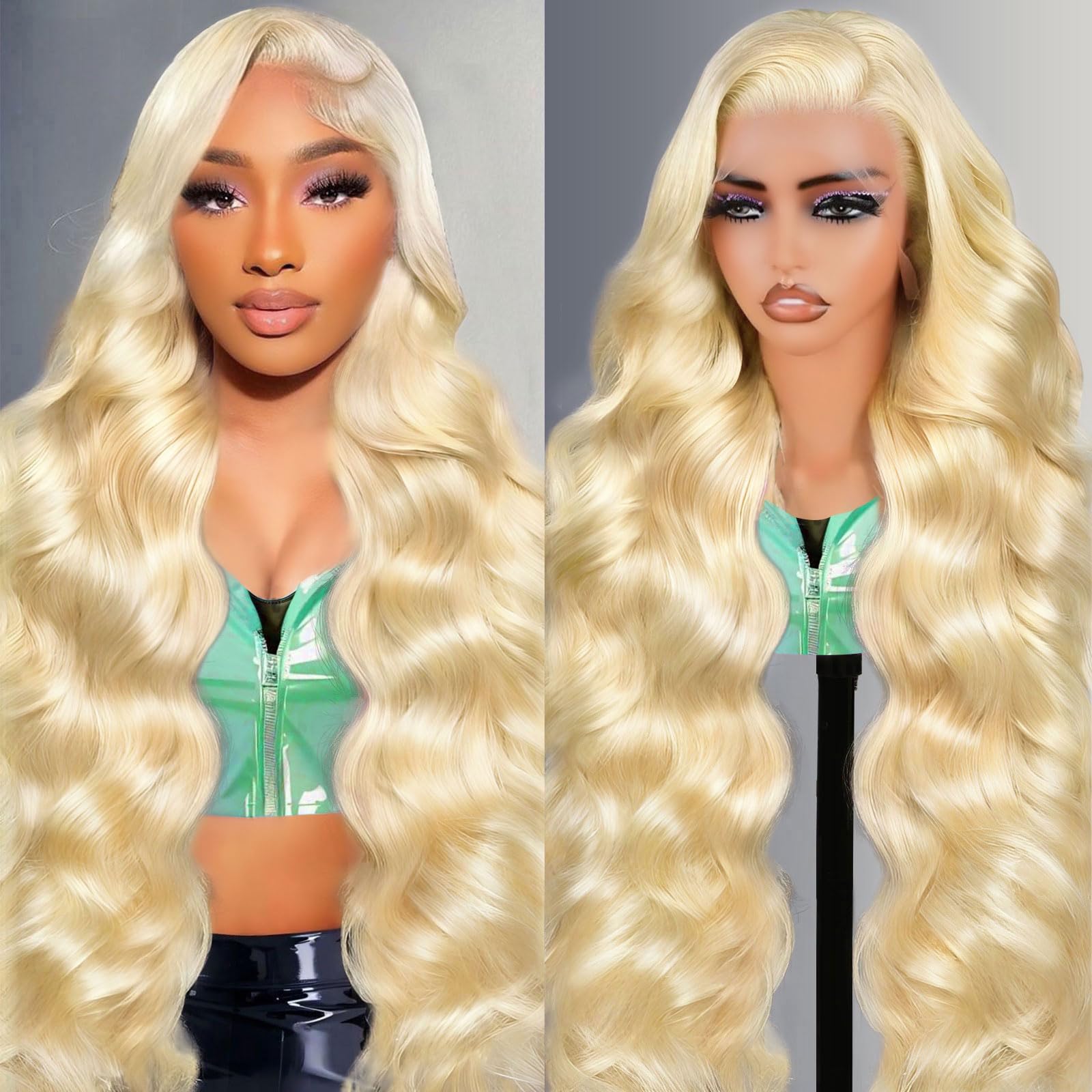 Shciyair 613 lace front wig 28in with seamless blend for natural look.