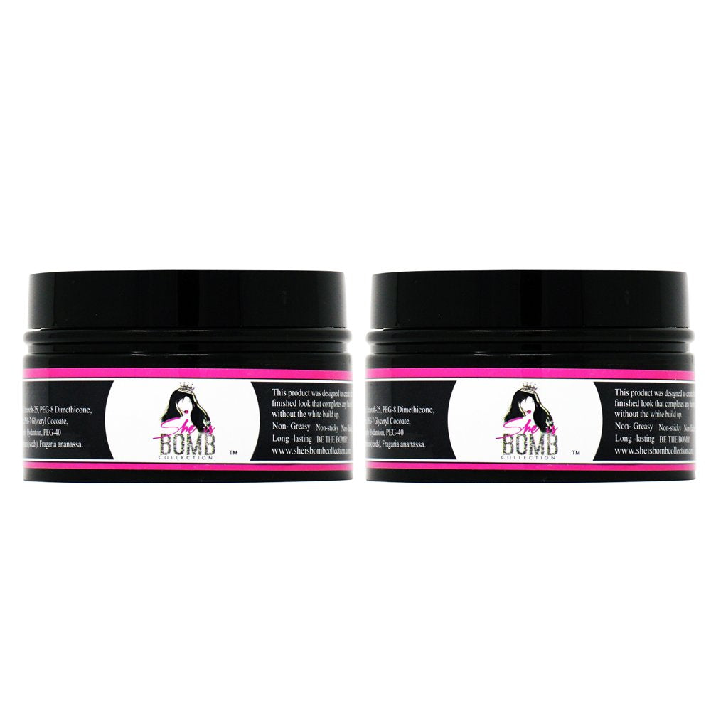 She Is Bomb edge control bottle pack of 2 smoothing edges for a polished look