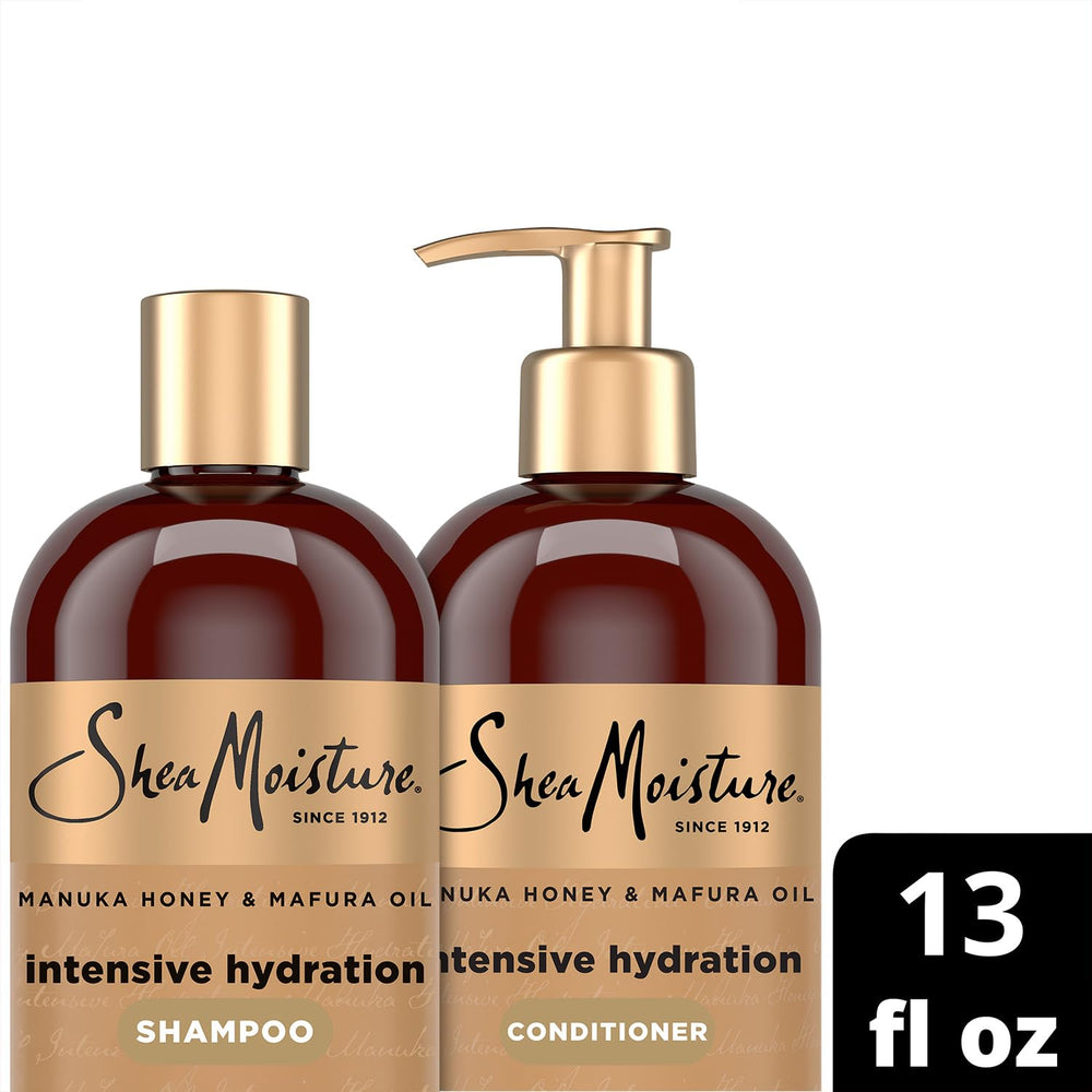 SheaMoisture 13 oz packaging close-up highlighting sustainable packaging.