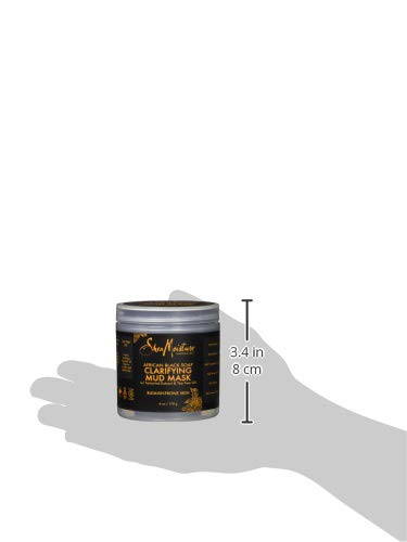 SheaMoisture African Black Soap Clarifying Mud Mask texture closeup reveals mineral-rich mud.