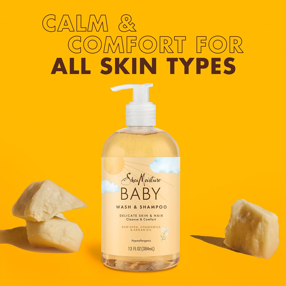 Sheamoisture Baby Essentials detangler bottle supports smoother post-bath styling.