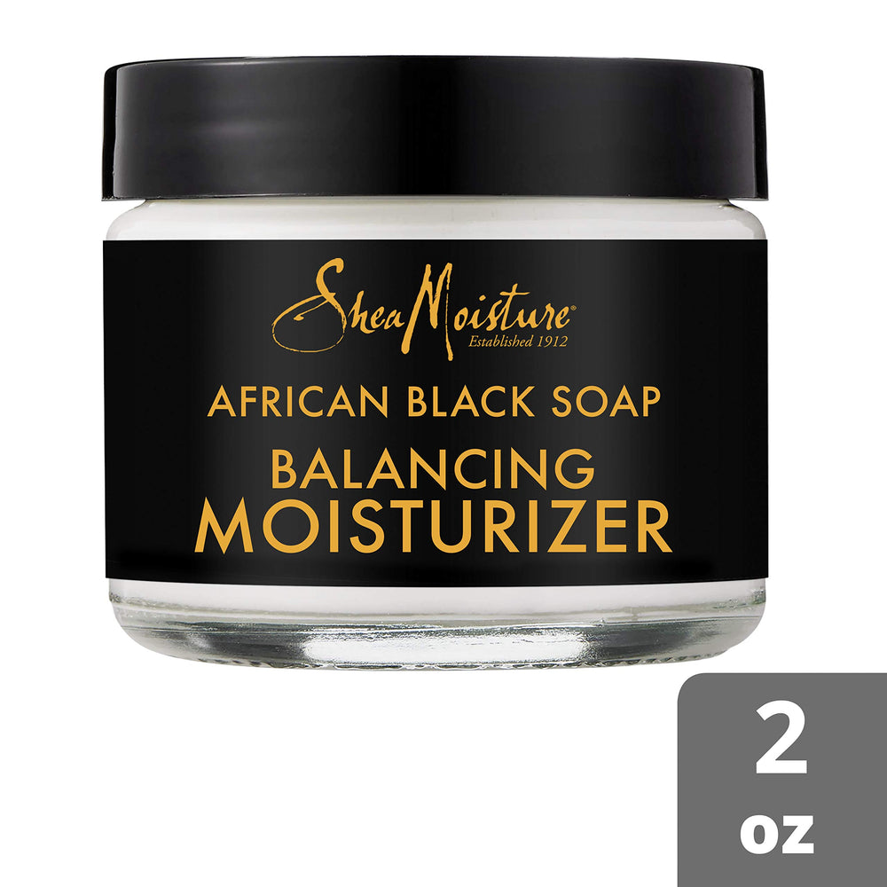 SheaMoisture Balancing Moisturizer cream jar highlights rich shea butter for nourished skin