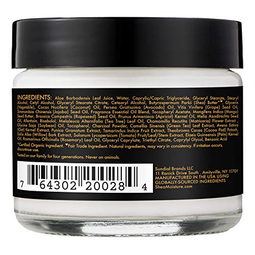 SheaMoisture Balancing Moisturizer texture close-up shows a non-greasy feel for day-long comfort