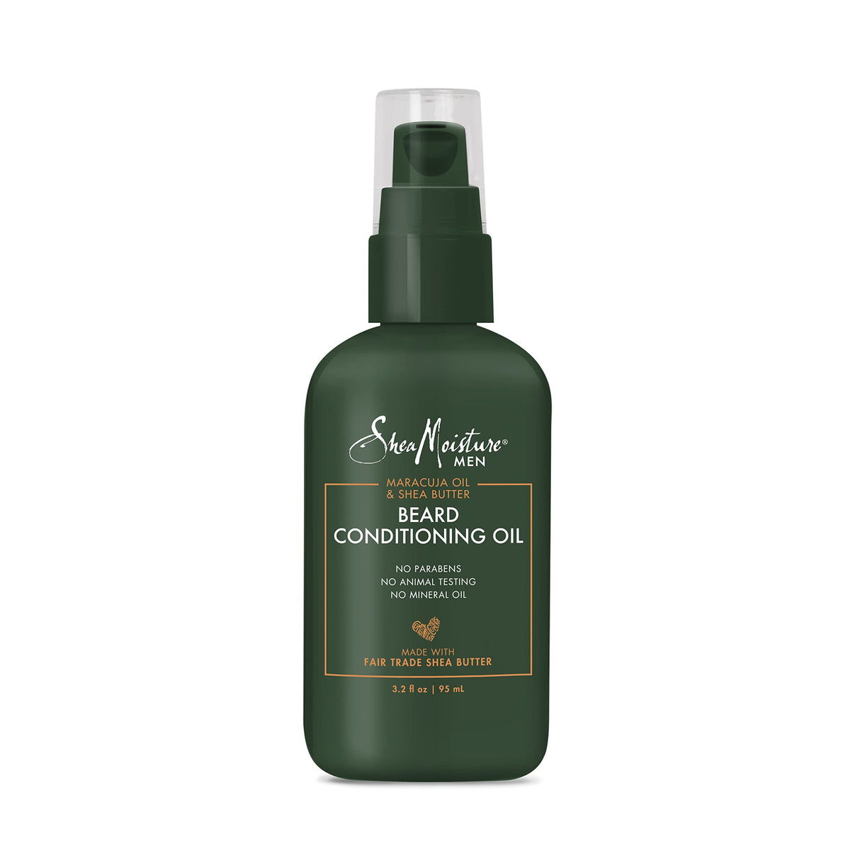 SheaMoisture beard oil bottle delivers lightweight hydration for a full beard.