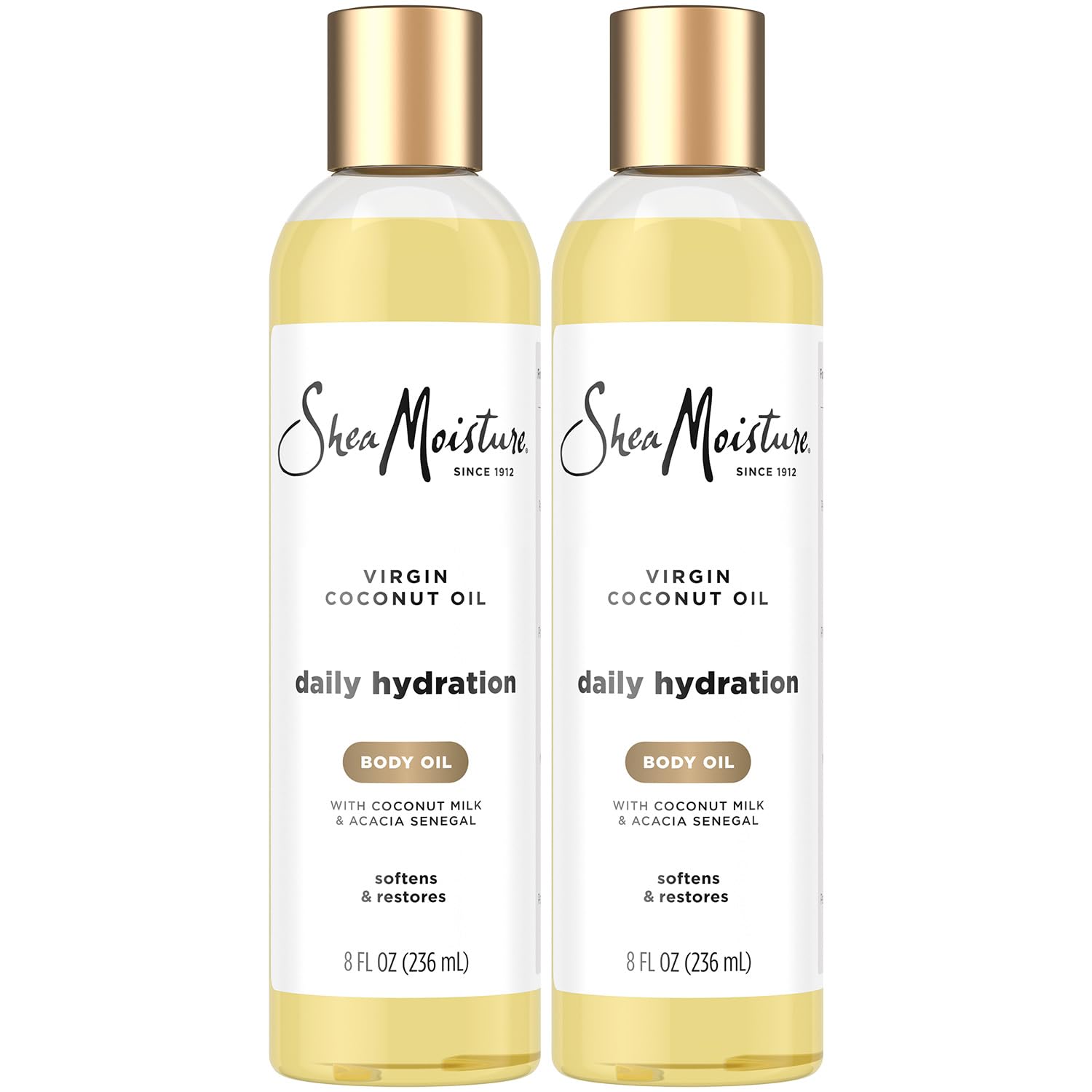 SheaMoisture body oil packaging close-up showing new packaging and daily hydration