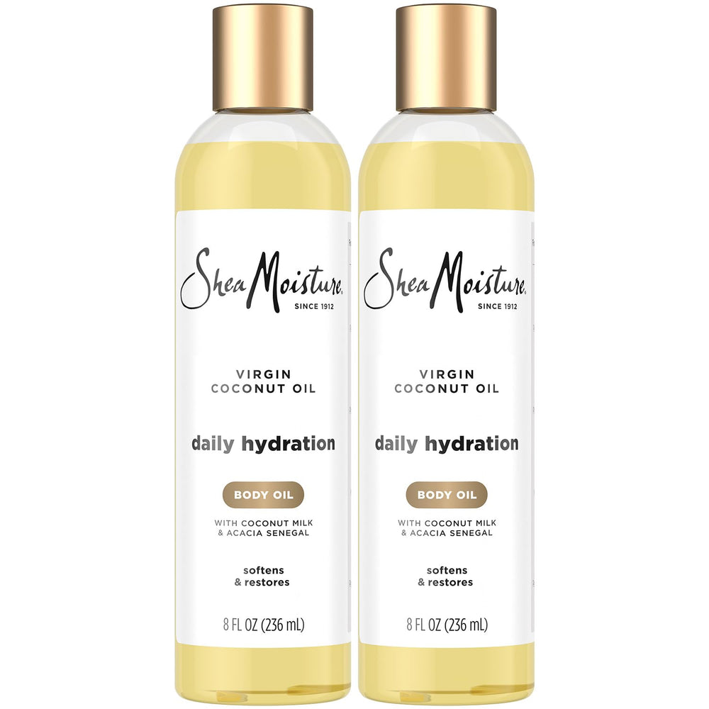 SheaMoisture body oil packaging close-up showing new packaging and daily hydration