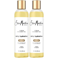 SheaMoisture body oil packaging close-up showing new packaging and daily hydration