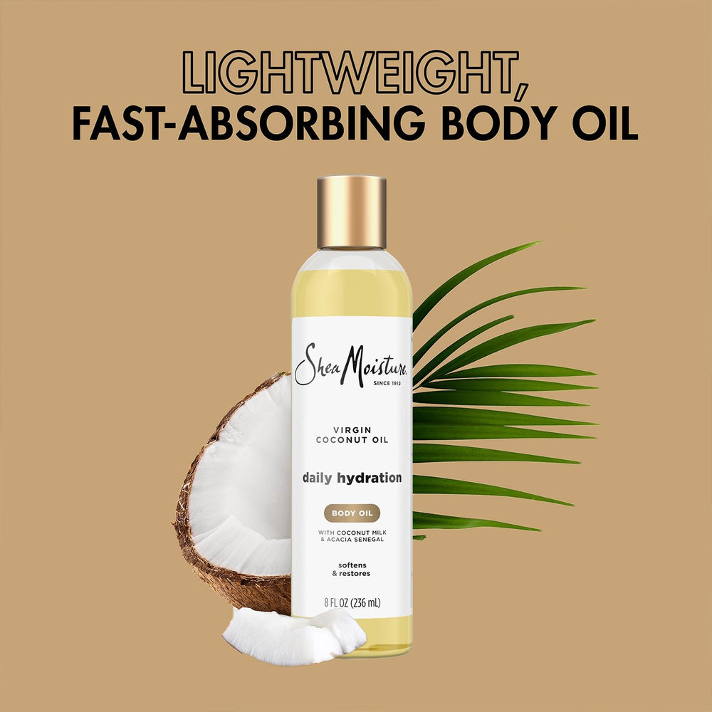 SheaMoisture body oil fragrance swirl suggesting spa-like scent