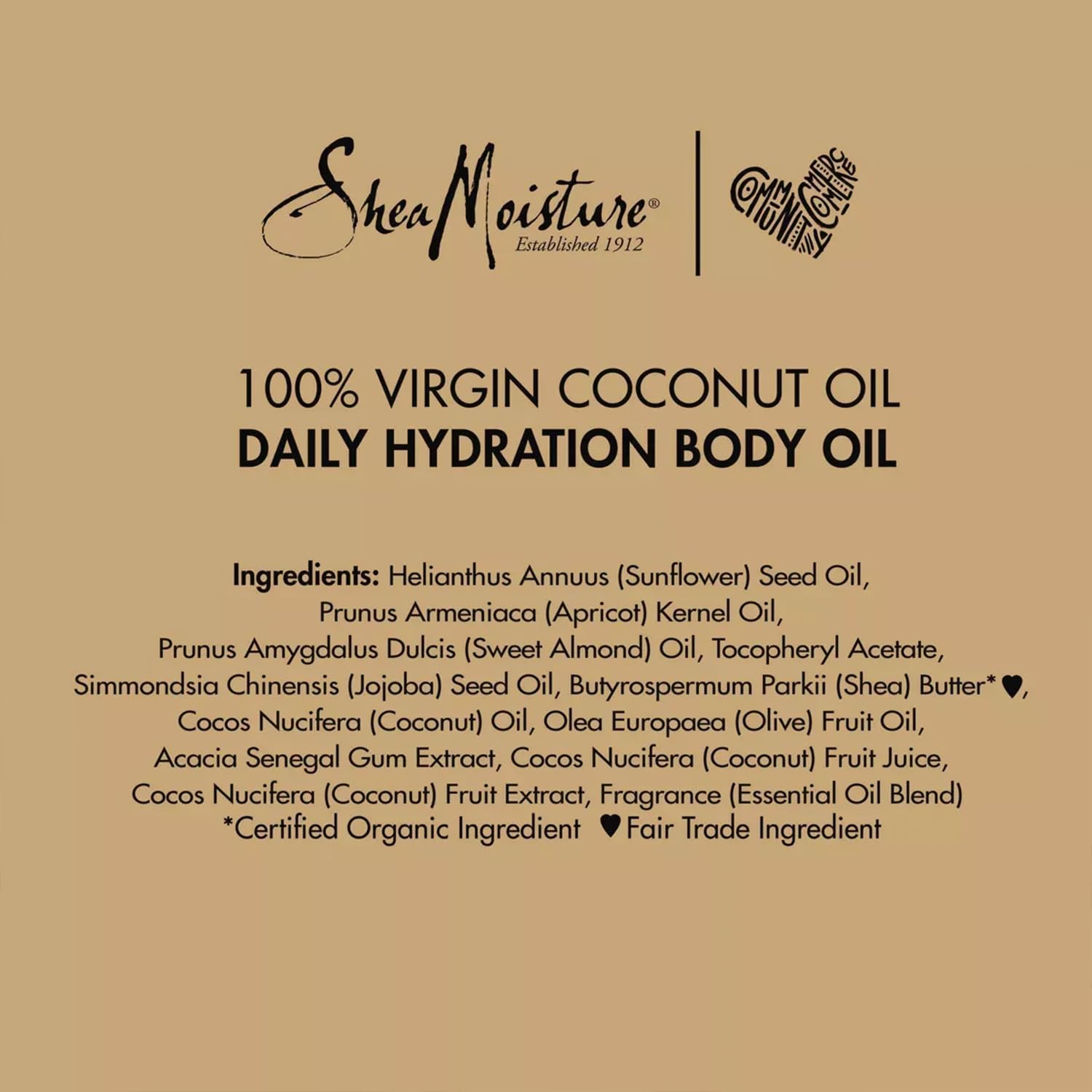 SheaMoisture body oil glow on skin after application