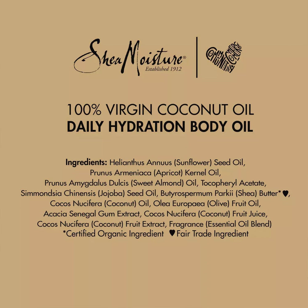 SheaMoisture body oil glow on skin after application