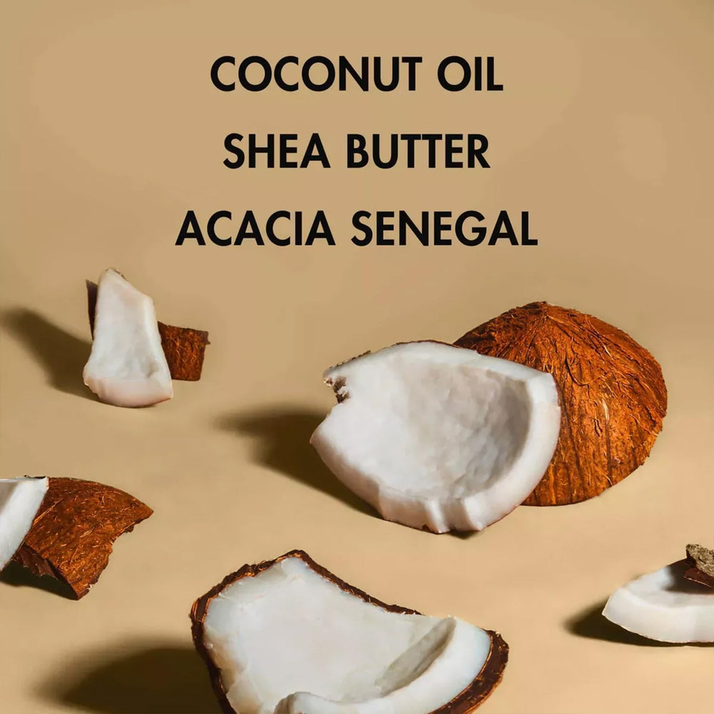 SheaMoisture body oil ingredients list featuring coconut oil and shea butter