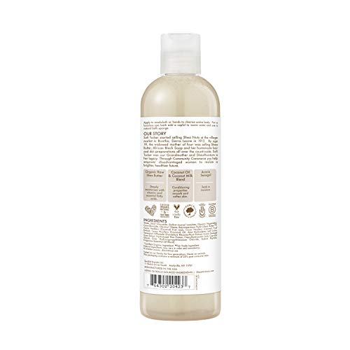 Close-up of SheaMoisture lather forming for hydrating cleansing.