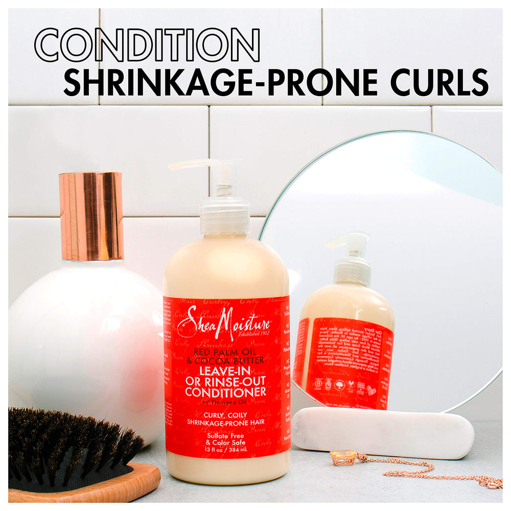 SheaMoisture co-wash scene illustrates cleansing and conditioning in one step.