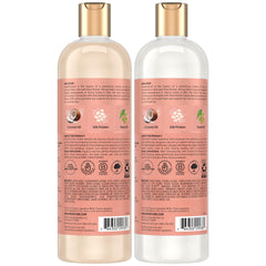 SheaMoisture Coconut & Hibiscus Conditioner bottle emphasizes curl definition and frizz control.