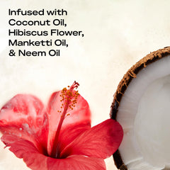 Sheamoisture Coconut & Hibiscus conditioner bottle provides rich moisture for soft, manageable curls