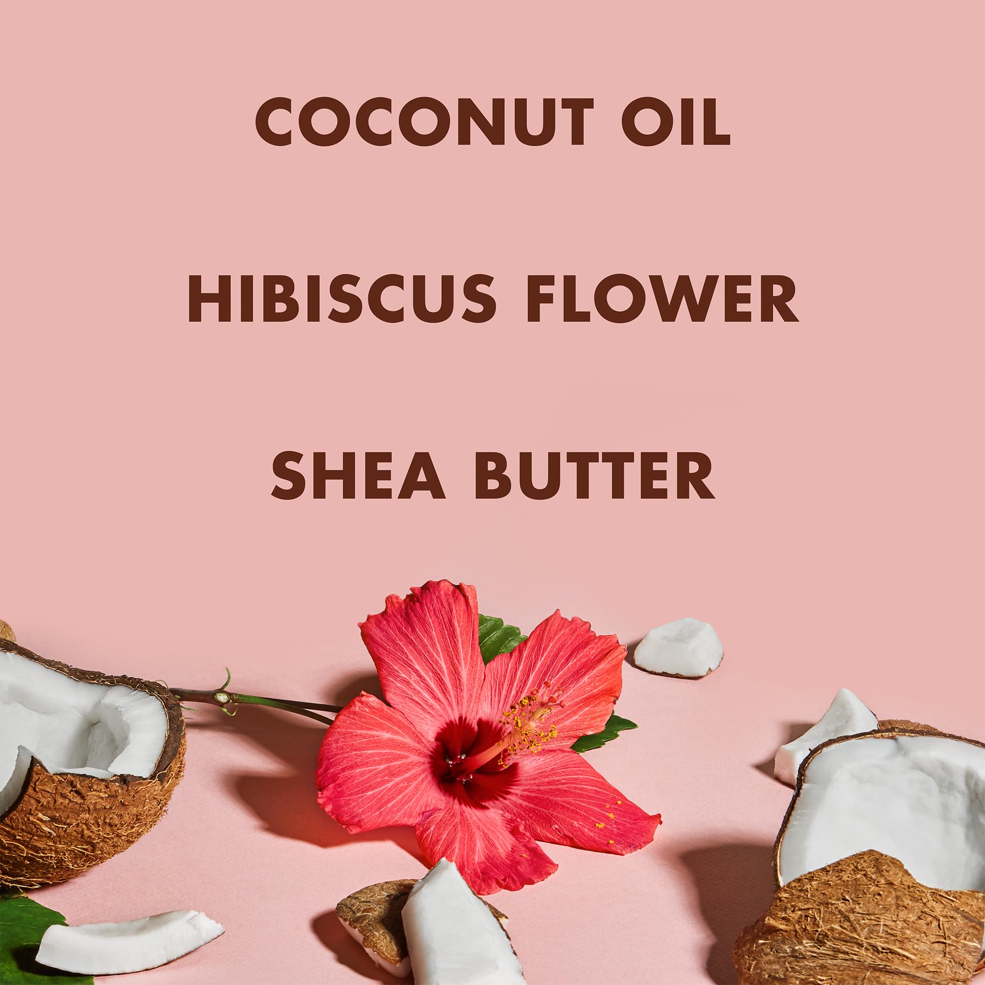 SheaMoisture Coconut & Hibiscus Curl & Shine conditioner bottle nourishes with moisture and bounce.