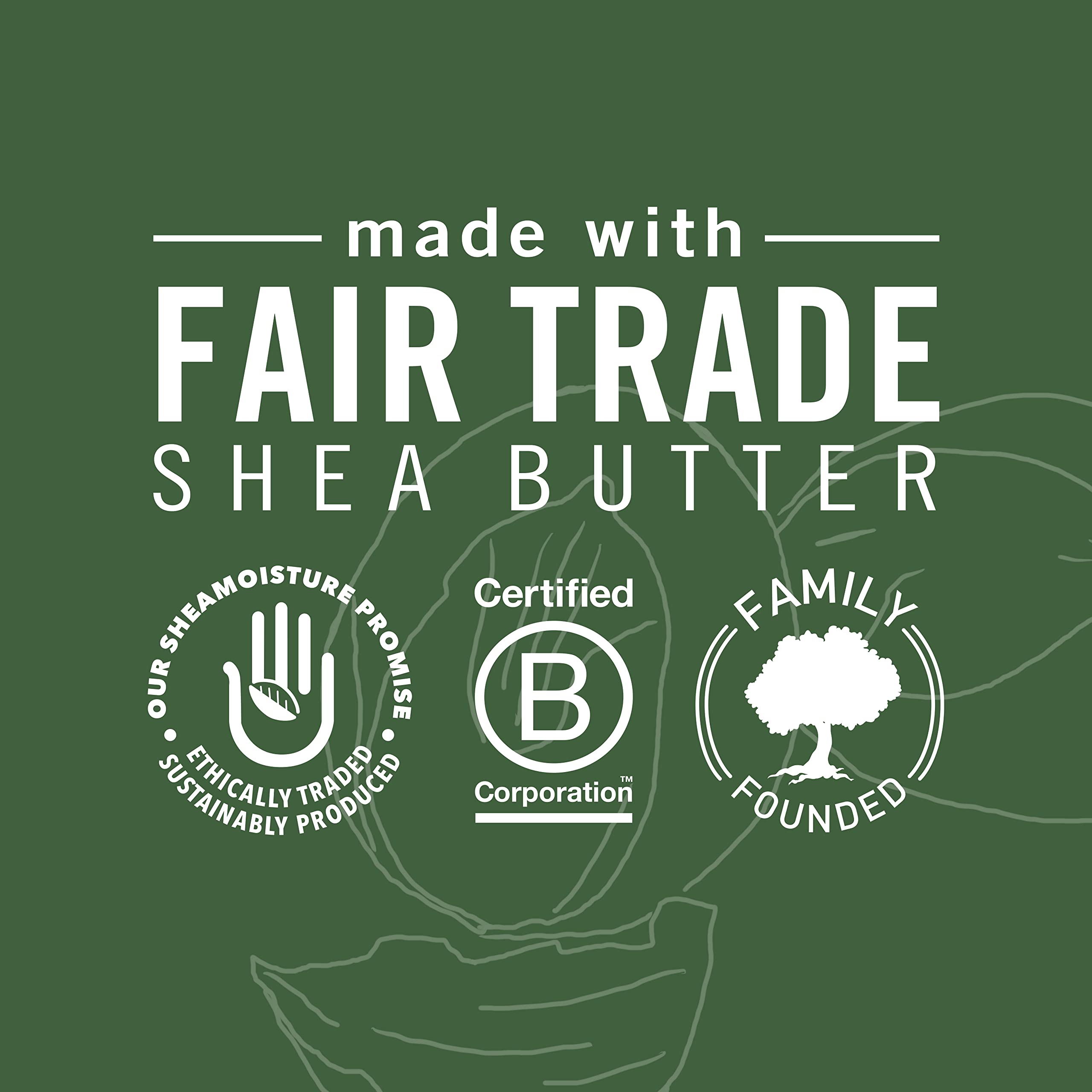 SheaMoisture cruelty-free sulfate-free icons underline ethical grooming.