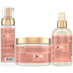 Curl Enhancing Smoothie jar demonstrates creamy texture and curl definition.