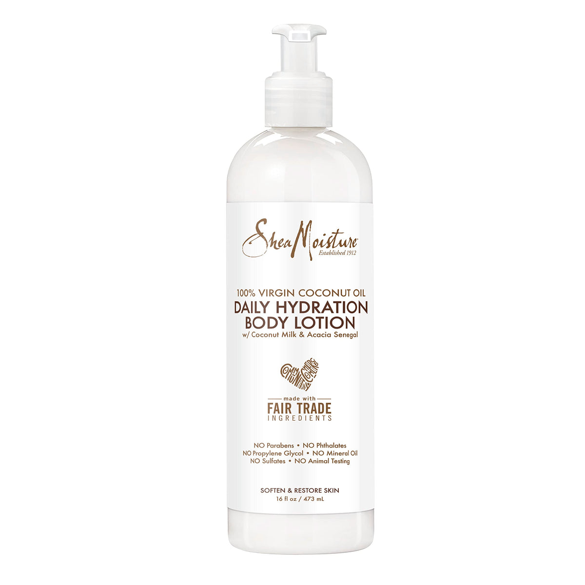 SheaMoisture Daily Hydration body lotion 16oz tub provides long-lasting moisture after shower.