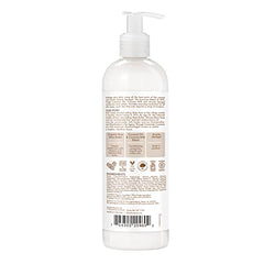 SheaMoisture coconut oil bottle highlights pure coconut oil for nourishing skin.