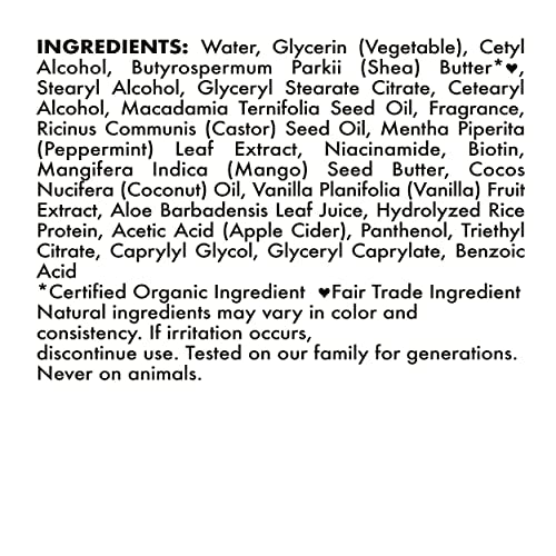 SheaMoisture ethically traded ingredients badge reflecting community commerce legacy and responsible sourcing.