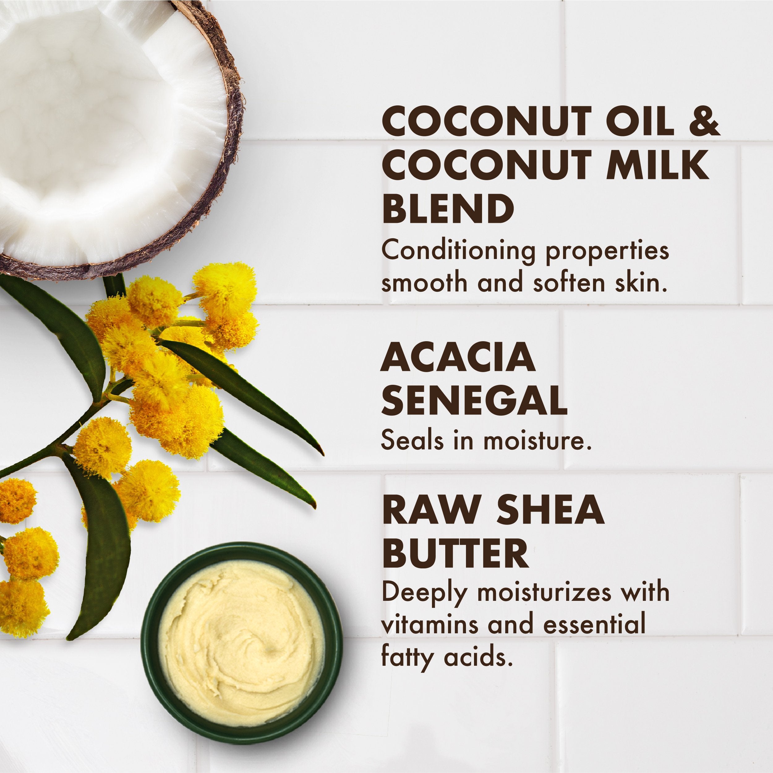 SheaMoisture fair-trade-shea-butter ingredient-label image communicates ethical sourcing and nourishing care.