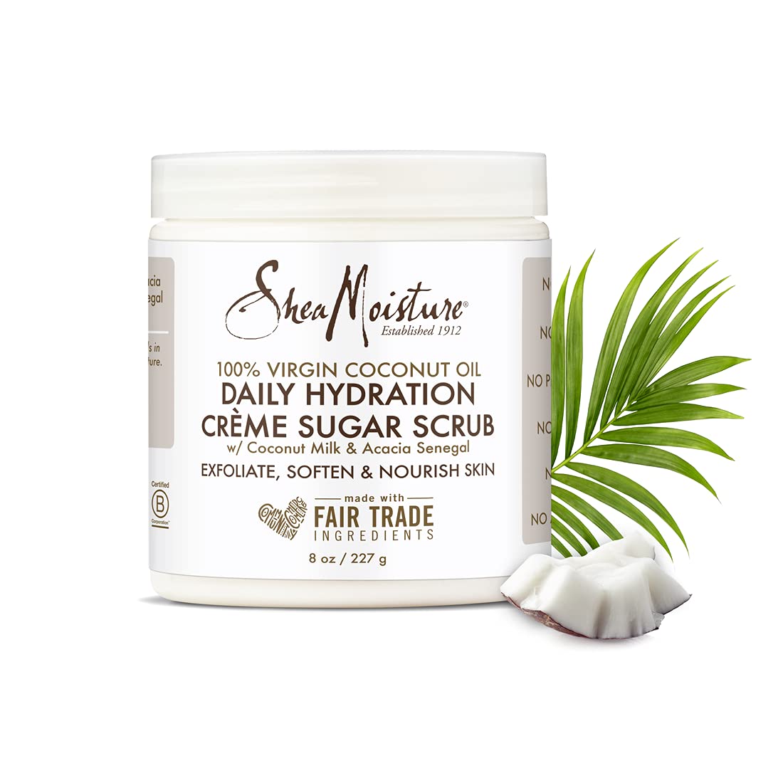 SheaMoisture Fair Trade Certified Organic Shea Butter showcases ethical sourcing.