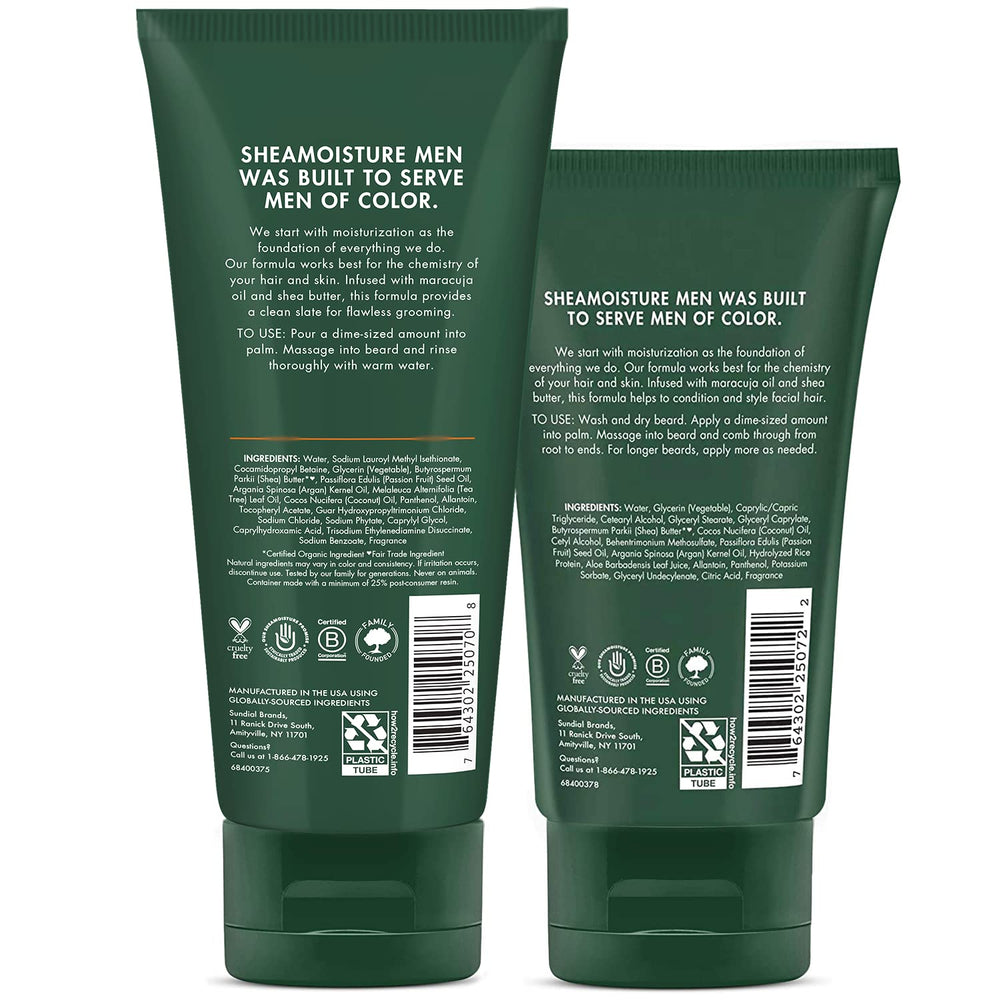 Full beard detangler jar to smooth knots for easier combing.