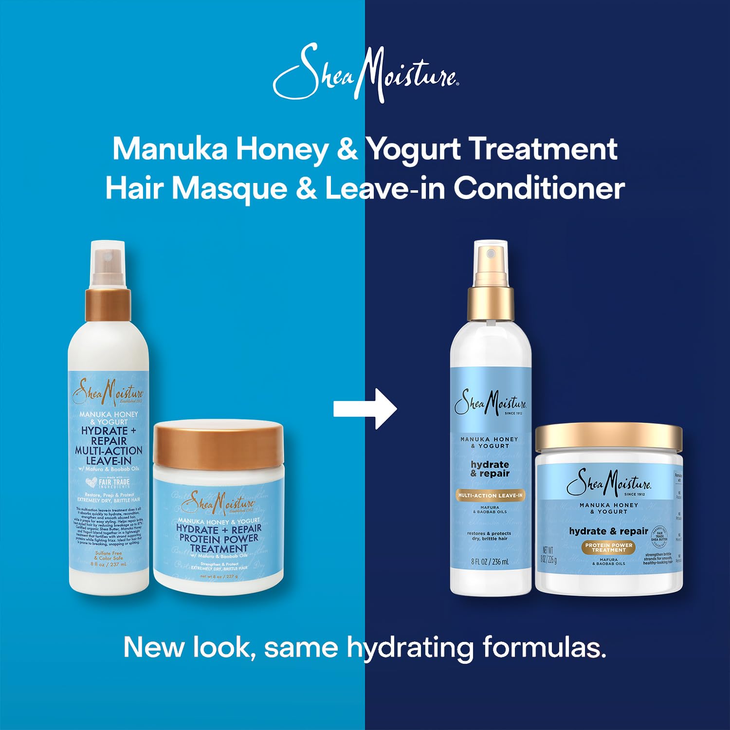 SheaMoisture Hair care routine setup invites versatile straight to curly styling.