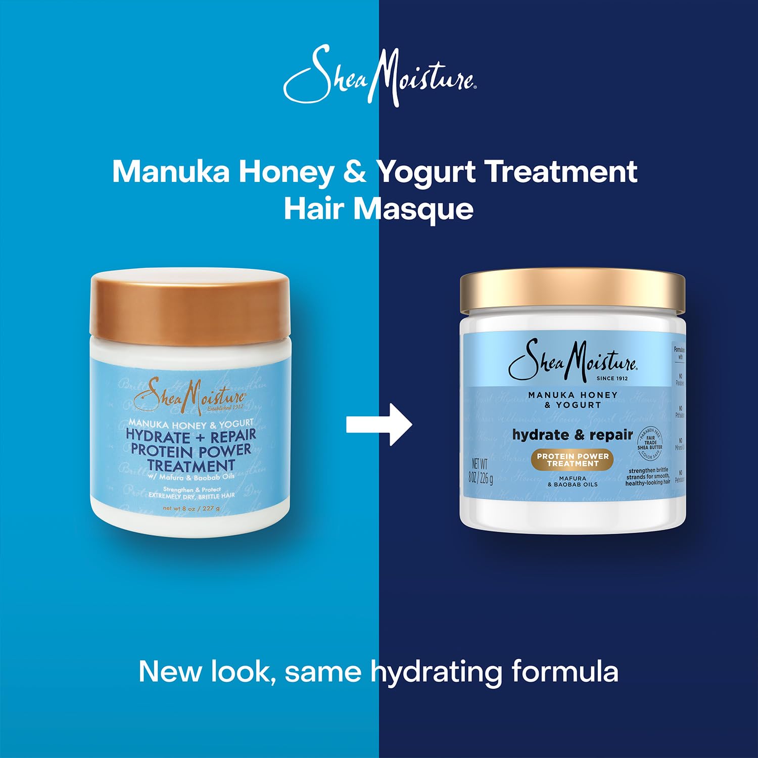 SheaMoisture Hair Mask after-use hair looks softer and smoother