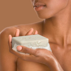 SheaMoisture Hydration Bar Soap foamy lather close-up highlighting moisturizing cleansing