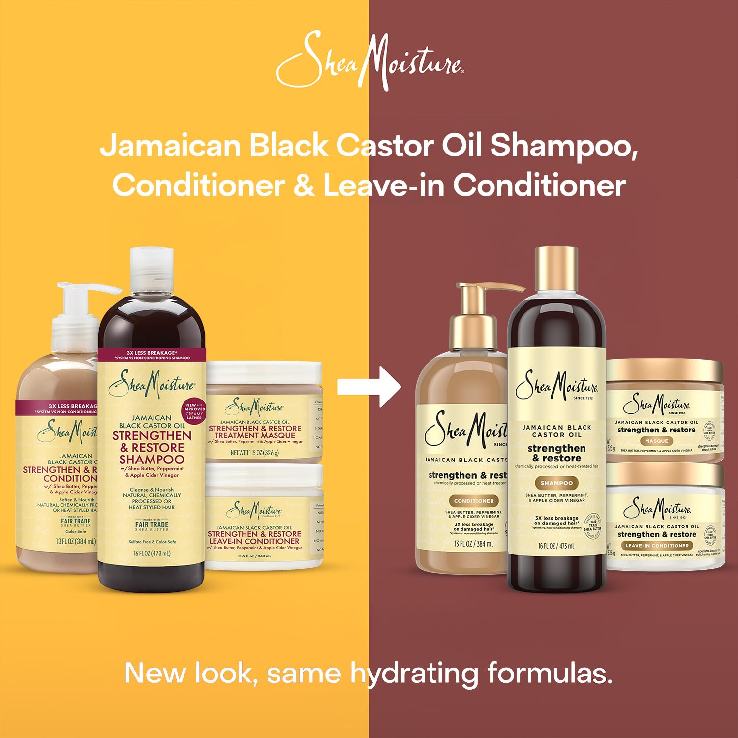 Curly hair texture benefit from SheaMoisture set with anti-frizz focus.