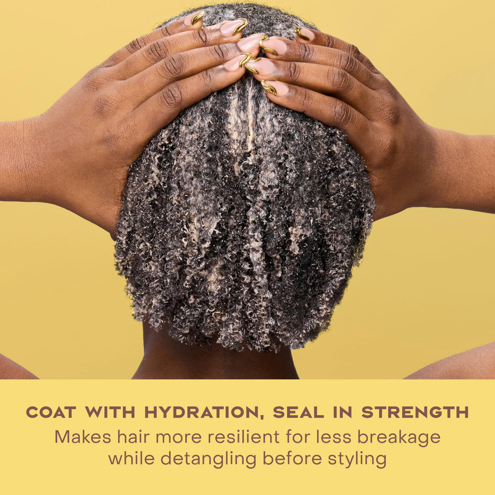 Before and after results of SheaMoisture Jamaican Black Castor Oil Treatment Masque.