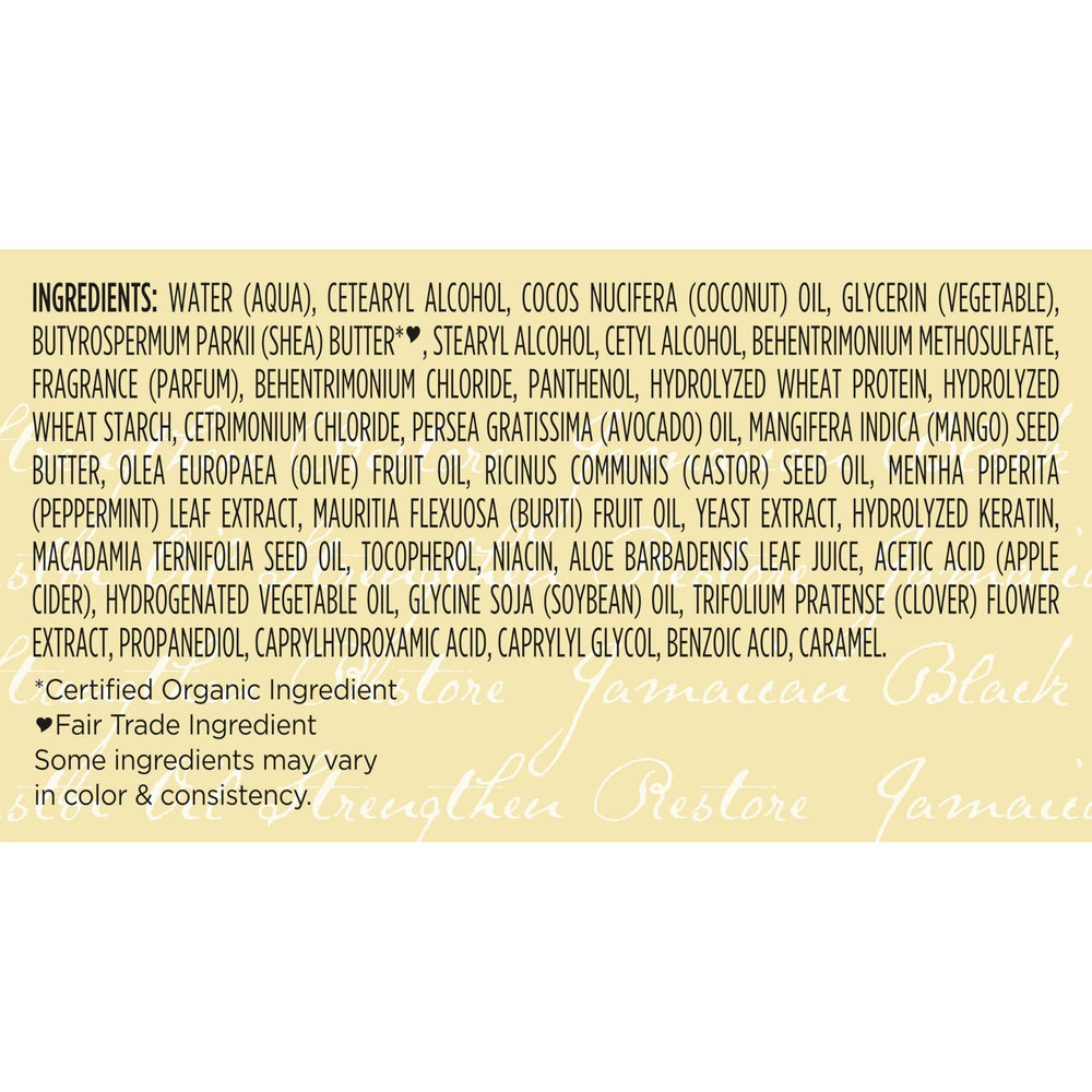 SheaMoisture Jamaican Black Castor Oil Treatment Masque applied to hair, nurturing curls.