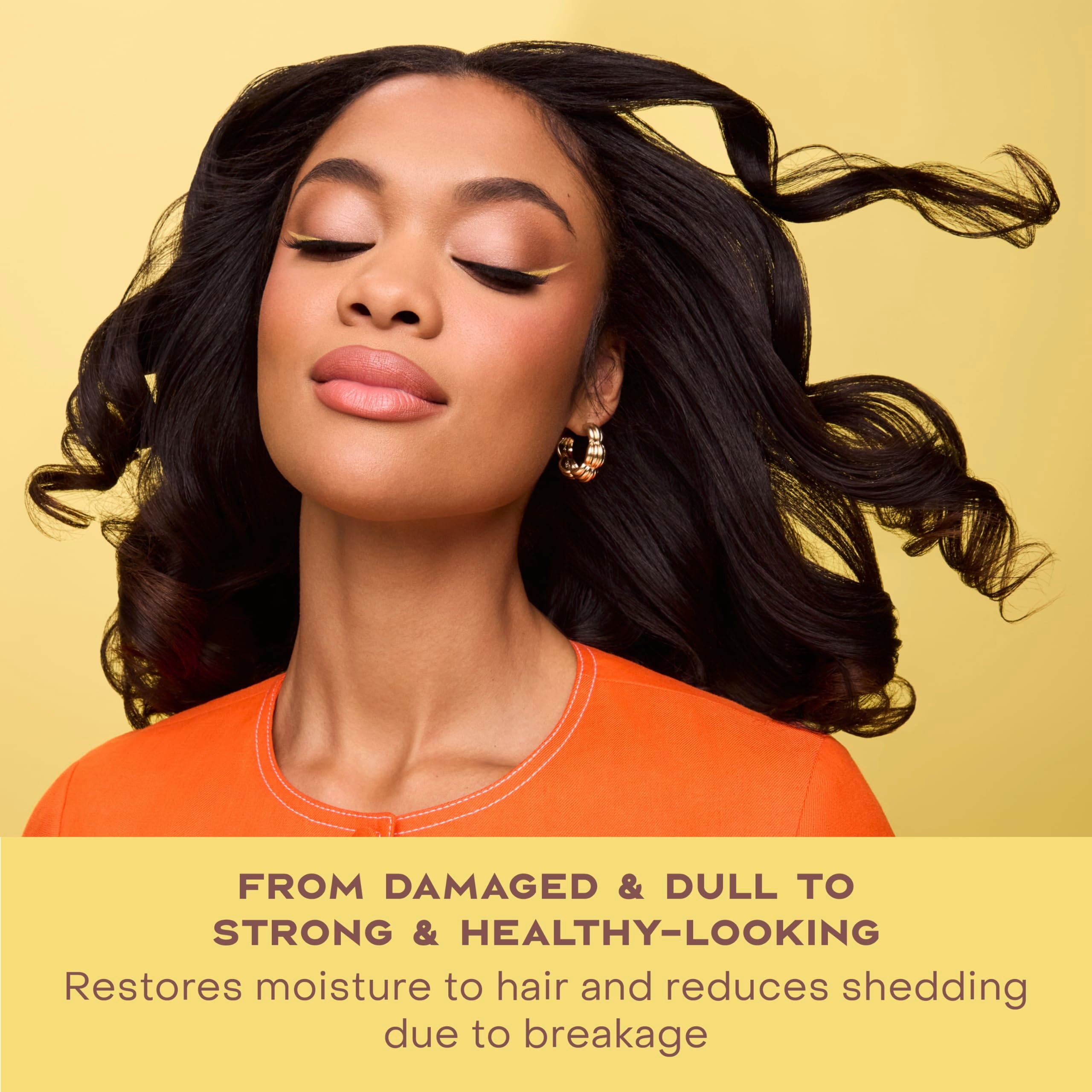 Closeup of SheaMoisture Jamaican Black Castor Oil Treatment Masque texture for quality assurance.