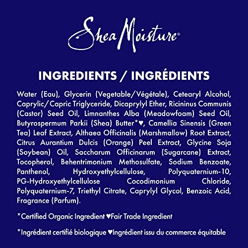Natural fragrance in SheaMoisture leave-in offers a gentle scent during styling.