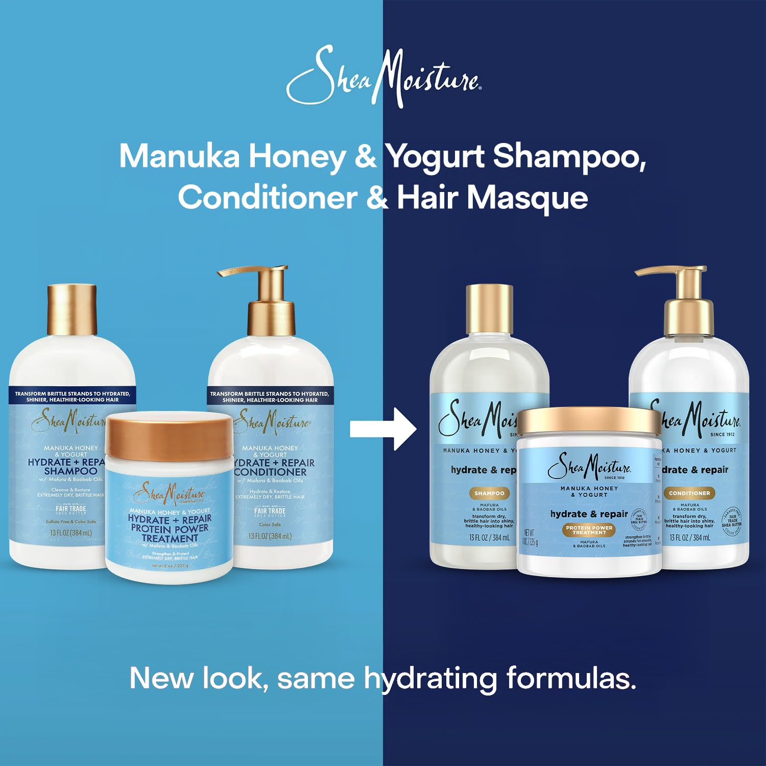 SheaMoisture Manuka Honey & Yogurt Hair Shine Test showcases glossy results.