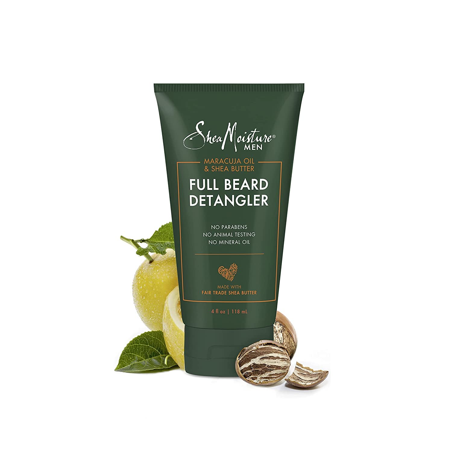 Moisturized skin beneath beard shown alongside healthy-looking beard